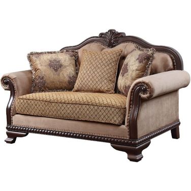Acme Chateau De Ville Loveseat With 3 Pillows