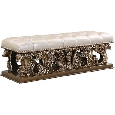 Constantine Bench In Light Gold Finish