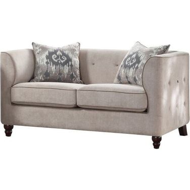 Acme Cyndi Loveseat With 2 Pillows