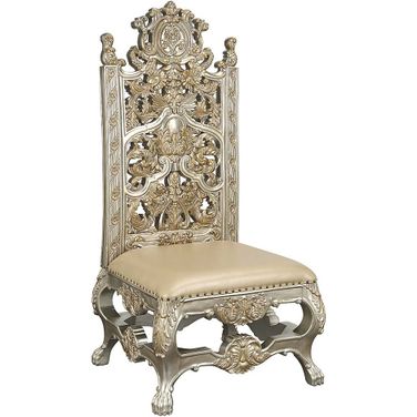 Acme Danae Side Chair Set Of 2 In Champagne and Gold Finish
