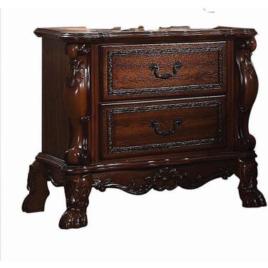 Acme Dresden 2-Drawer Nightstand in Cherry Oak