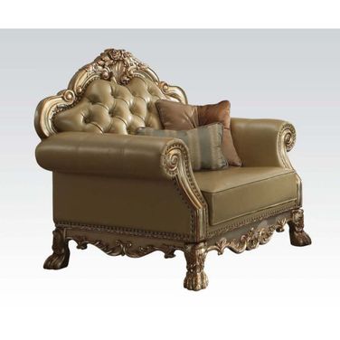 Acme Dresden Chair in Gold Patina