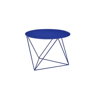 Acme Epidia Accent Table In Blue Finish