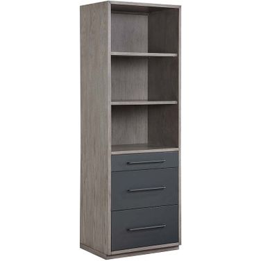 Acme Estevon Bookcase In Gray Oak Finish
