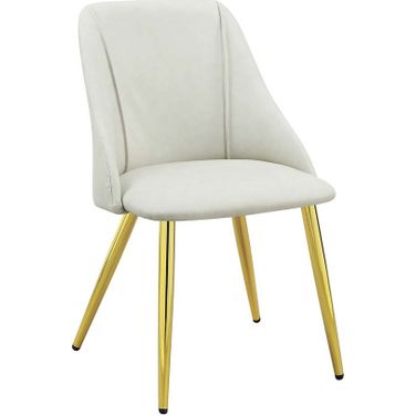 Acme Gaines Side Chair set Of 2 In White Pu