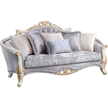 Acme Galelvith Sofa With 6 Pillows