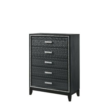 Acme Haiden Chest In Weathered Black Finish