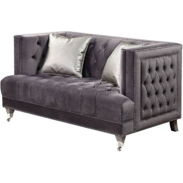 Acme Hegio Loveseat With 2 Pillows