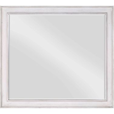 Acme Katia Mirror In Rustic Gray And White Finish