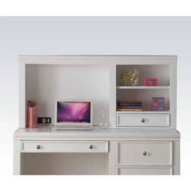 Acme lacey computer hutch in white