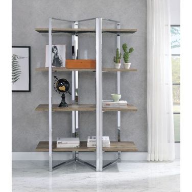 Acme Libby Bookshelf In Chrome