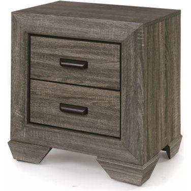 Acme Lyndon Nightstand in Weathered Gray Grain