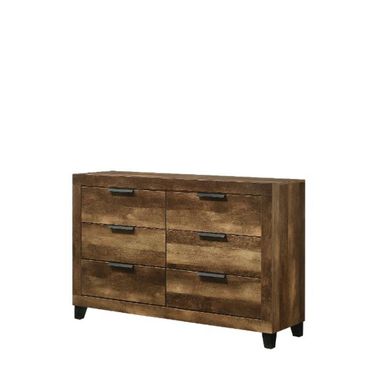 Acme Morales Dresser In Rustic Oak Finish