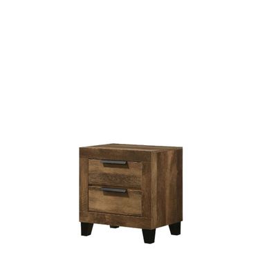 Acme Morales Nightstand In Rustic Oak Finish