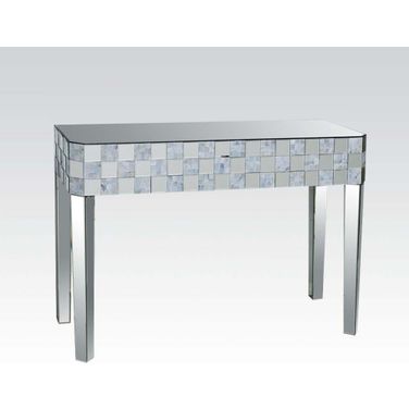 Acme Nasa Console Table In Mirrored