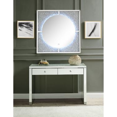 Acme Noralie Wall Decor With Led In Mirrored