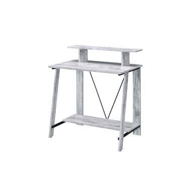 Acme Nypho Writing Desk In Antique White And Black Finish
