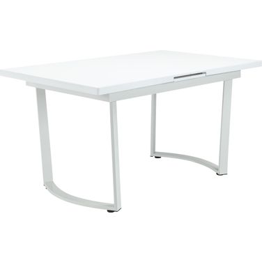 Acme Palton Dining Table In High Gloss White Finish