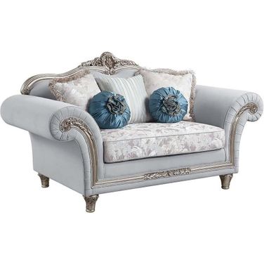 Acme Pelumi Loveseat With 5 Pillows