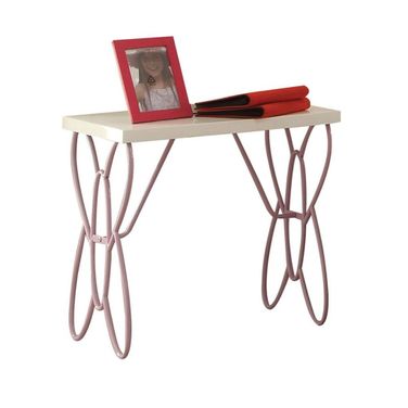 Acme Priya Ii Nightstand In White And Light Purple