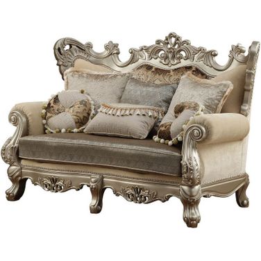 Acme Ranita Loveseat With 6 Pillows