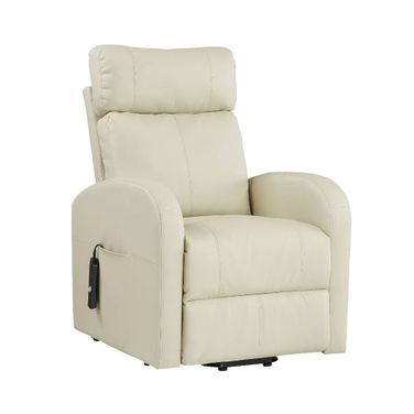 Acme Ricardo Recliner With Power Lift In Beige Pu