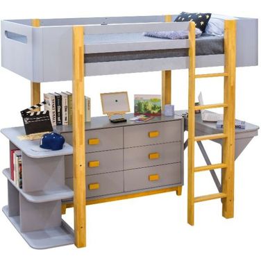 Acme Saiyan Dresser In Gray And Natural