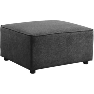 Acme Silvester Ottoman In Gray Fabric
