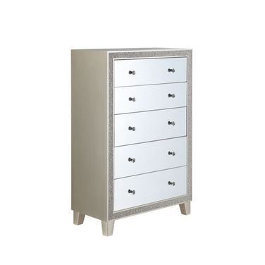 Acme Sliverfluff Chest In Mirrored and Champagne Finish