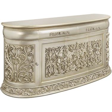Acme Sorina Server In Antique Gold Finish