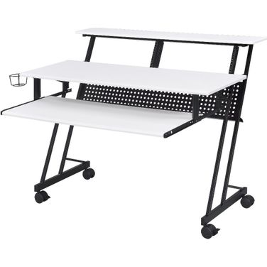 Acme Suitor Music Recording Studio Desk In White And Black
