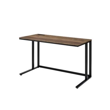 Acme Tyrese Built-In Usb Port Writing Desk In Walnut And Black Finish