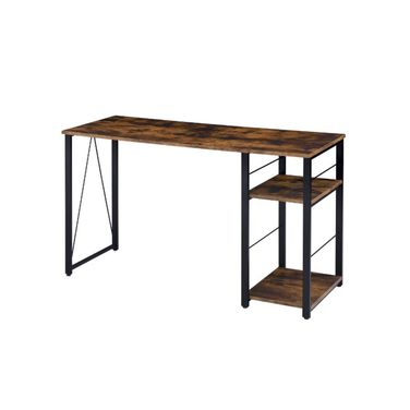 Acme Vadna Writing Desk In Weathered Oak And Black Finish