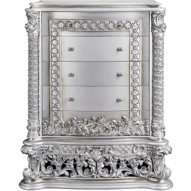 Acme Valkyrie Chest In Light Gold and Gray Finish