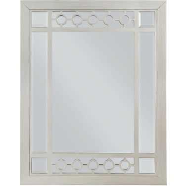 Acme Varian Mirror In Silver And Mirrored Finish