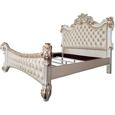 Acme Vendom Queen Bed In Antique Pearl Finish