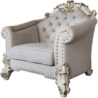 Acme Vendome Ii Chair With 2 Pillows