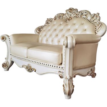 Acme Vendome Loveseat With 3 Pillows