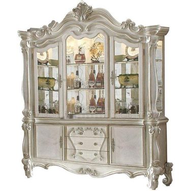 Acme Versailles Buffet w/Hutch in Bone White