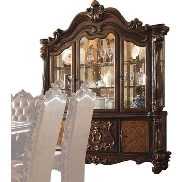 Acme Versailles Buffet w/Hutch in Cherry Oak