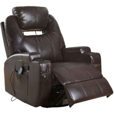 Acme Waterlily Rocker Motion Recliner With Swivel In Brown