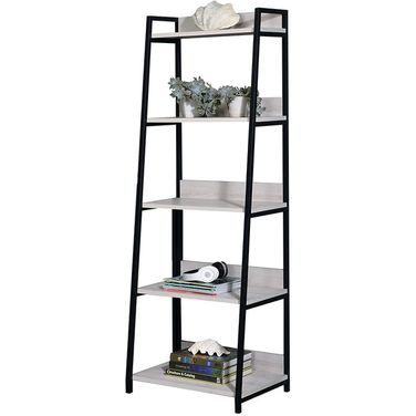 Acme Wendral 16 Inch 5-Tier Bookshelf In Natural and Black