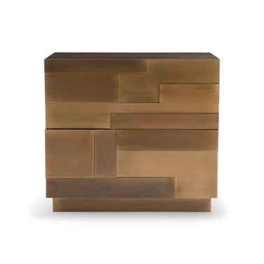 Acora Nightstand In Brass