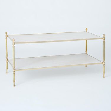 Acorn Cocktail Table In Brass