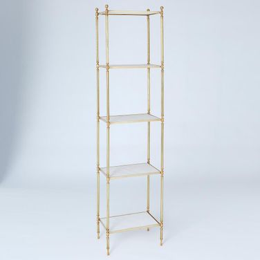 Acorn Etagere In Brass