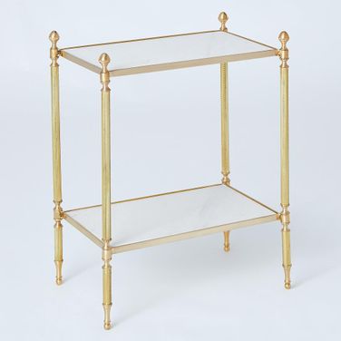Acorn Side Table In Brass