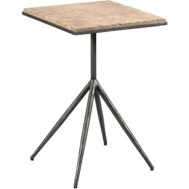 Sorrento Chairside Table In Tumbled Light Emperador