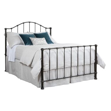 Garden Queen Metal Bed In Antique Brass