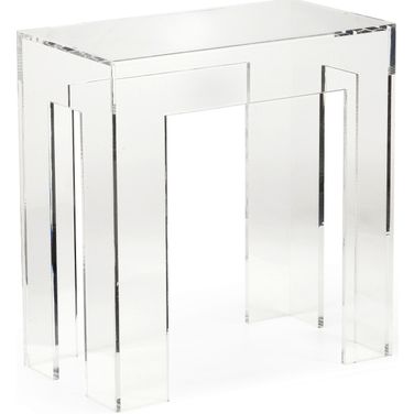 Acrylic End Table In Clear