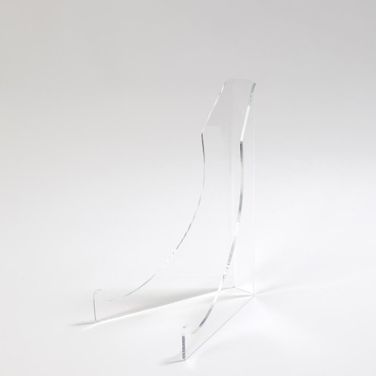 Acrylic Plate Stand In White